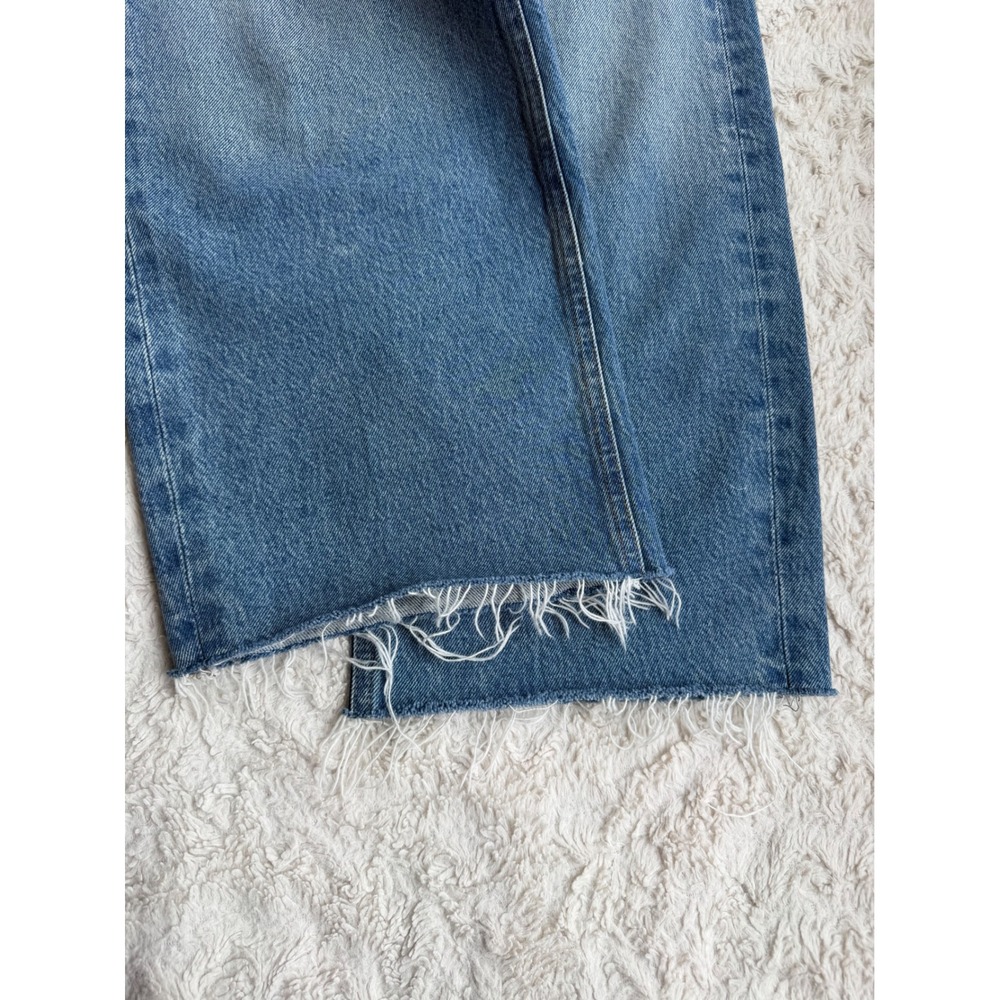 Citizens of Humanity Ayla Raw Hem Crop Jeans Doheny Blue Wide Leg 24 2117-3017 - Picture 8 of 15